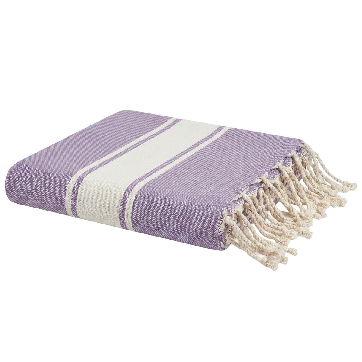Mini fouta enfant 70x140 cm en coton recyclé Koh Lipe REVA COLLECTION violet, SEVIRA KIDS