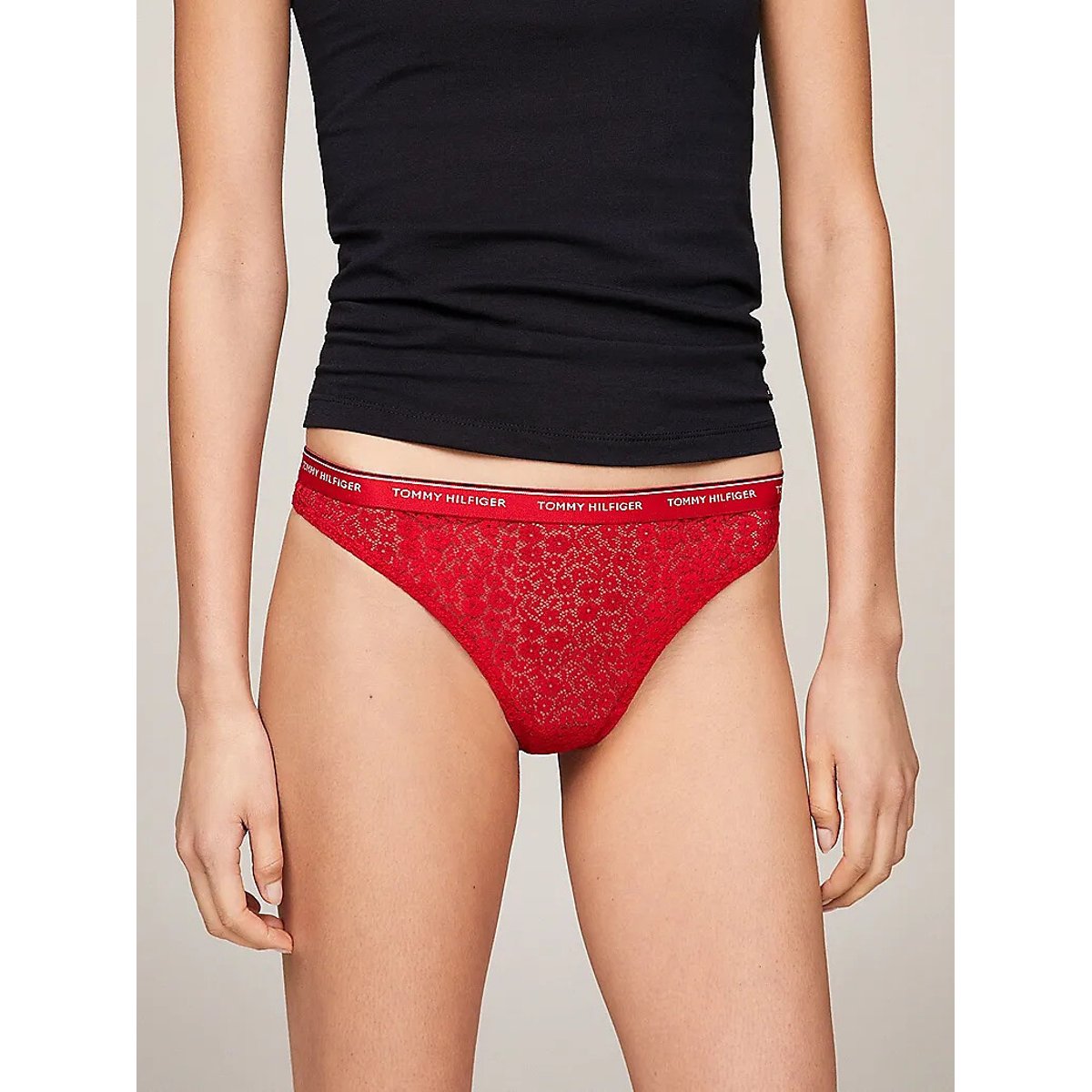 Lot de 3 strings Premium Essentials bleu/blanc/rouge, TOMMY HILFIGER