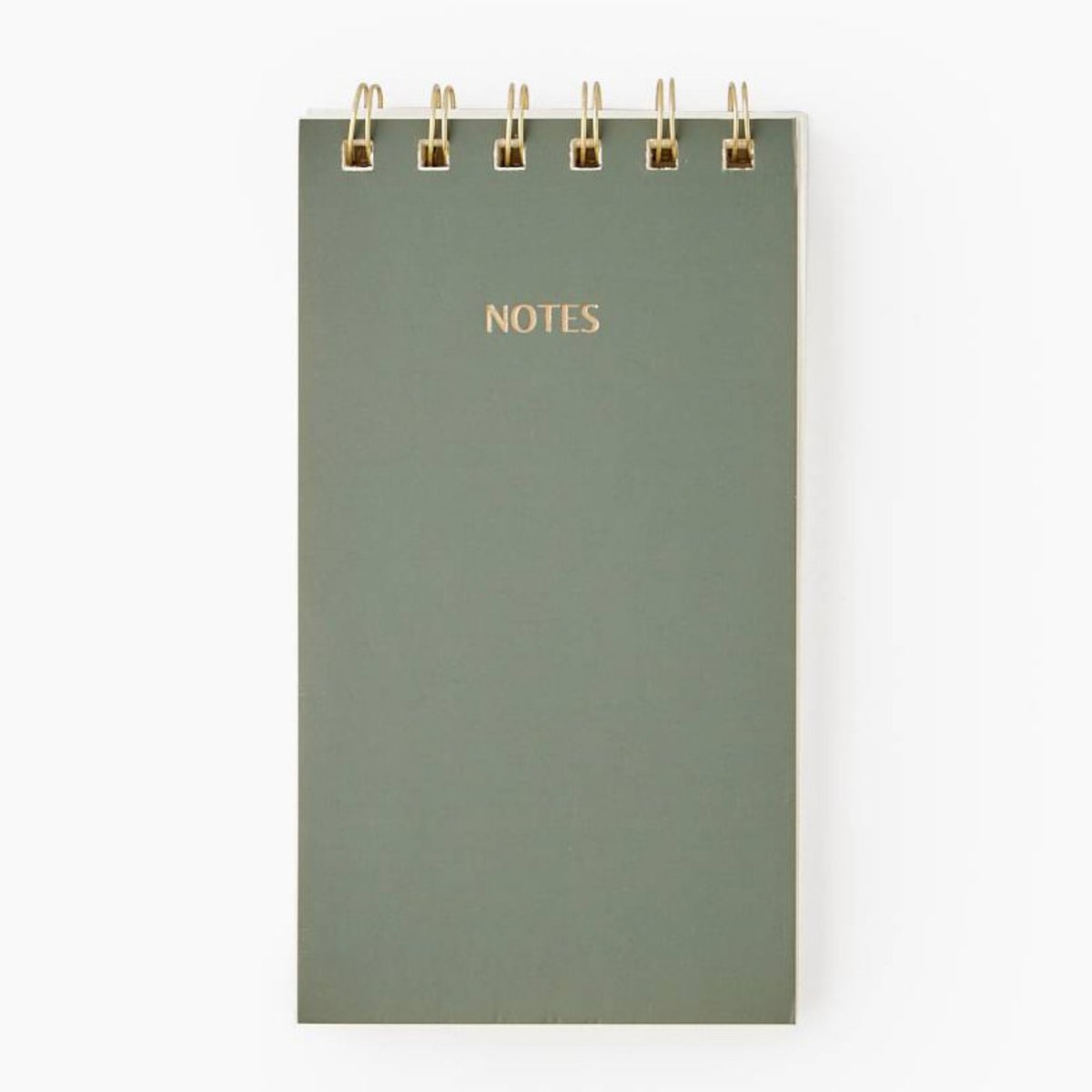 Bloc-notes spirales, 80 pages kaki, MONOPRIX