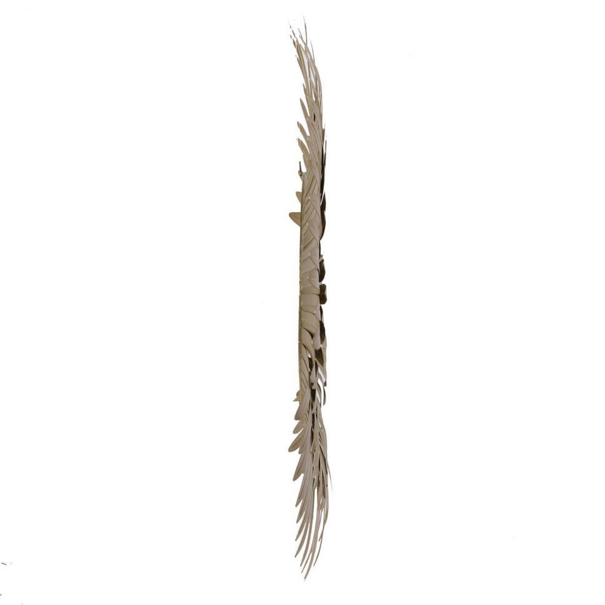 Miroir Plumes Dorées D53 or, DECORATIE