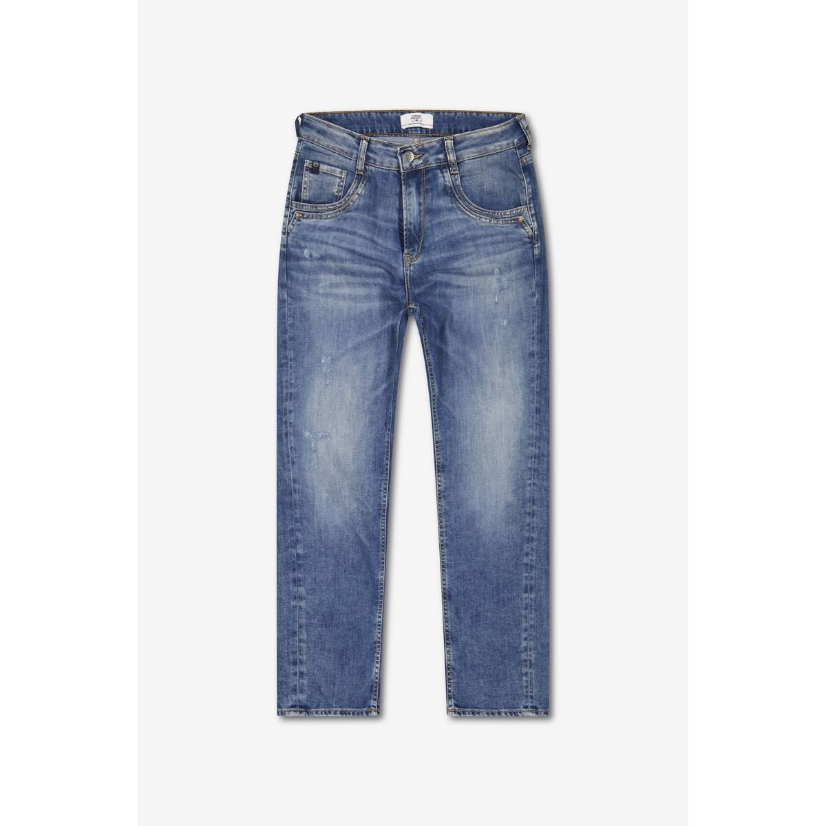 Jeans loose, large 400/60 girlfriend , longueur 34 blue, LE TEMPS DES CERISES