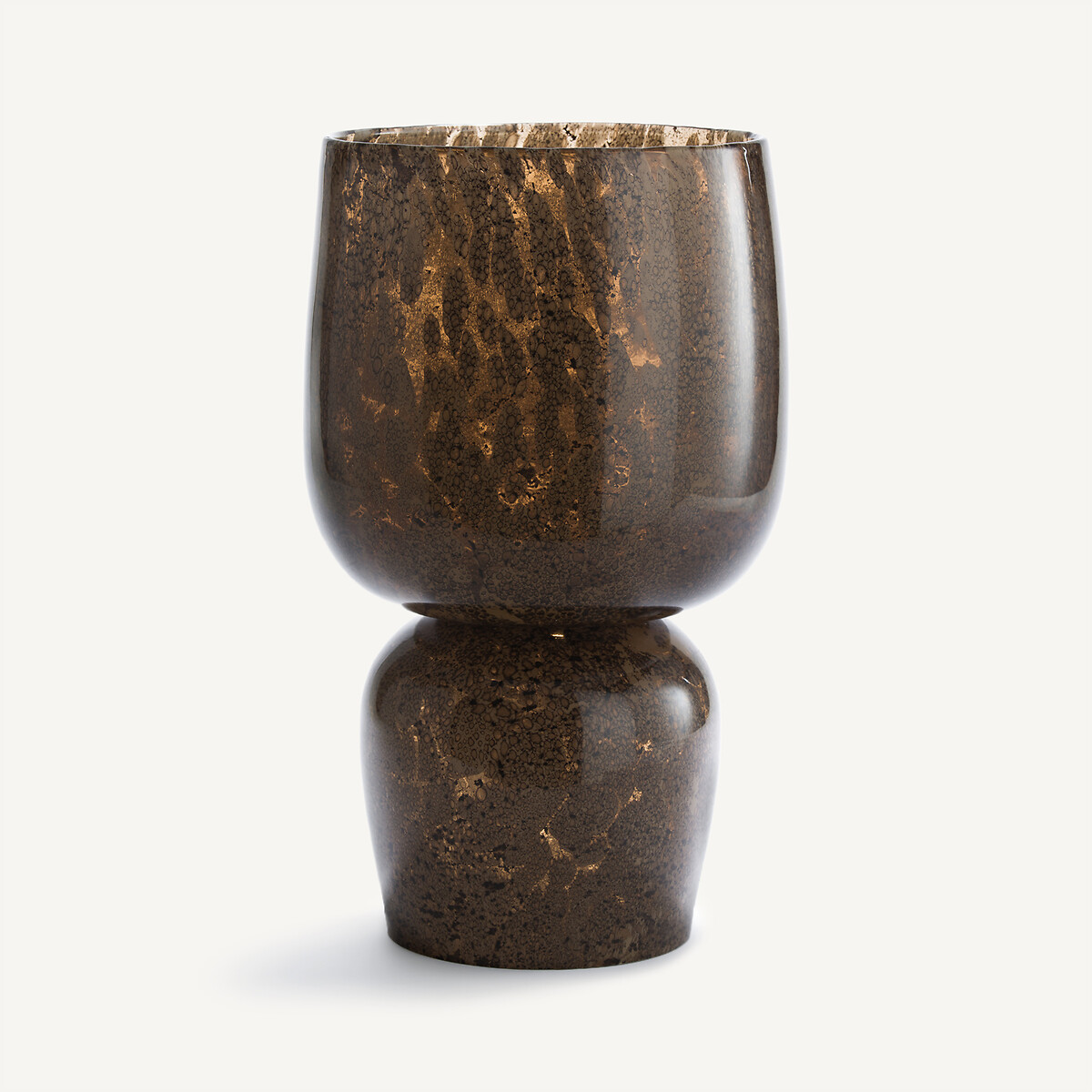Vase en verre effet réactif, Remus moka, AM.PM