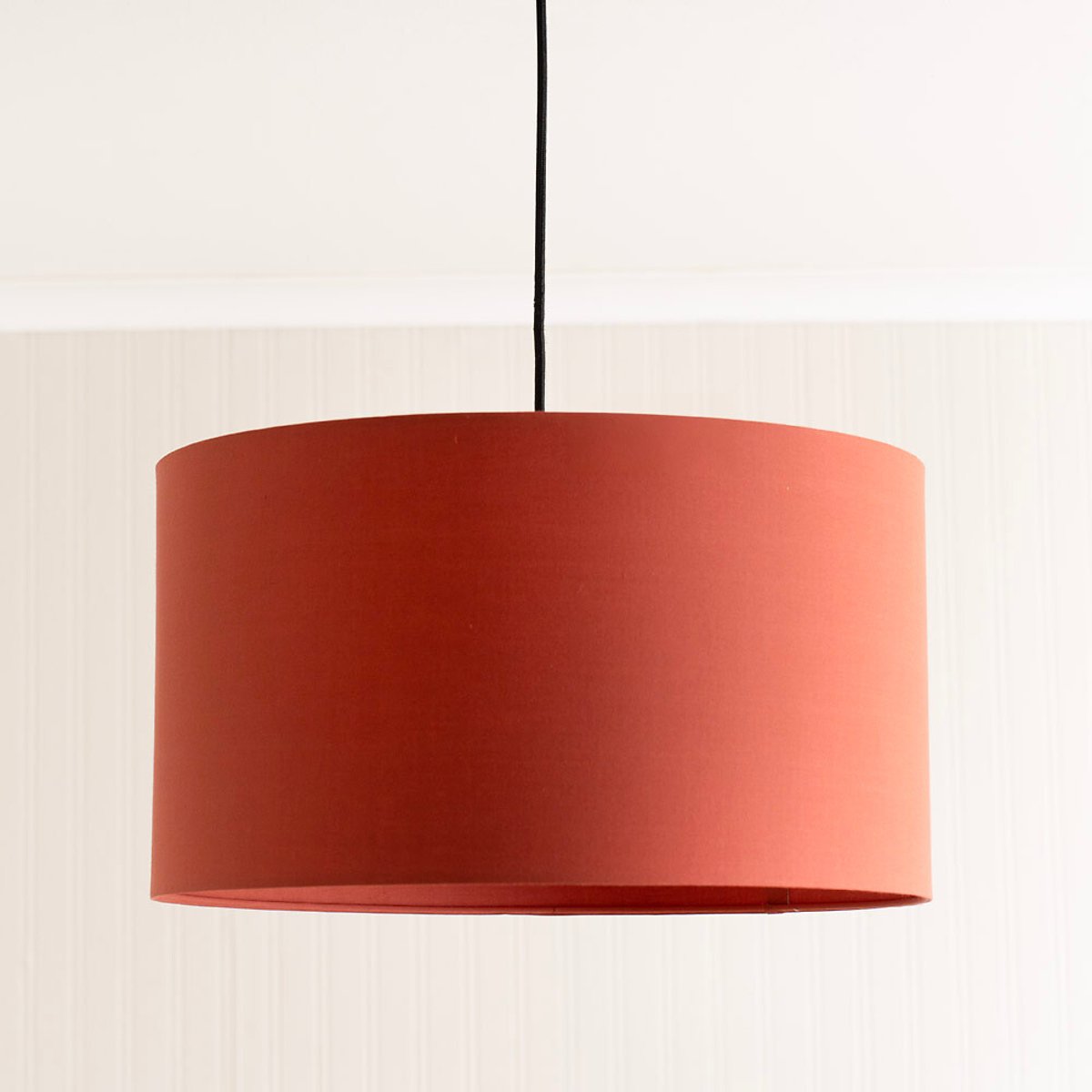 45cm Rachelle Rust Red Fabric Shade orange, SO'HOME