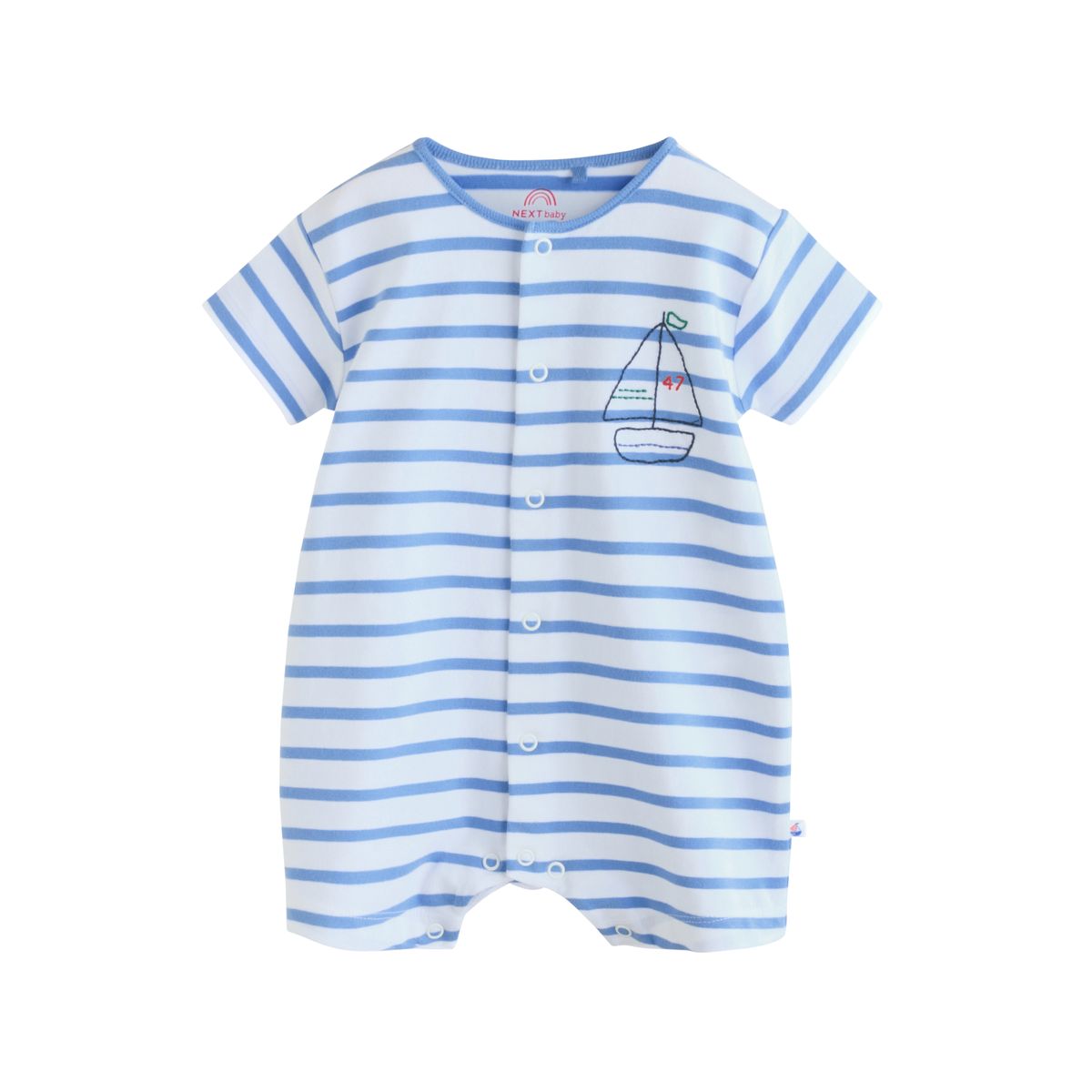 Barboteuses en jersey, lot de 4 bleu nautique, NEXT