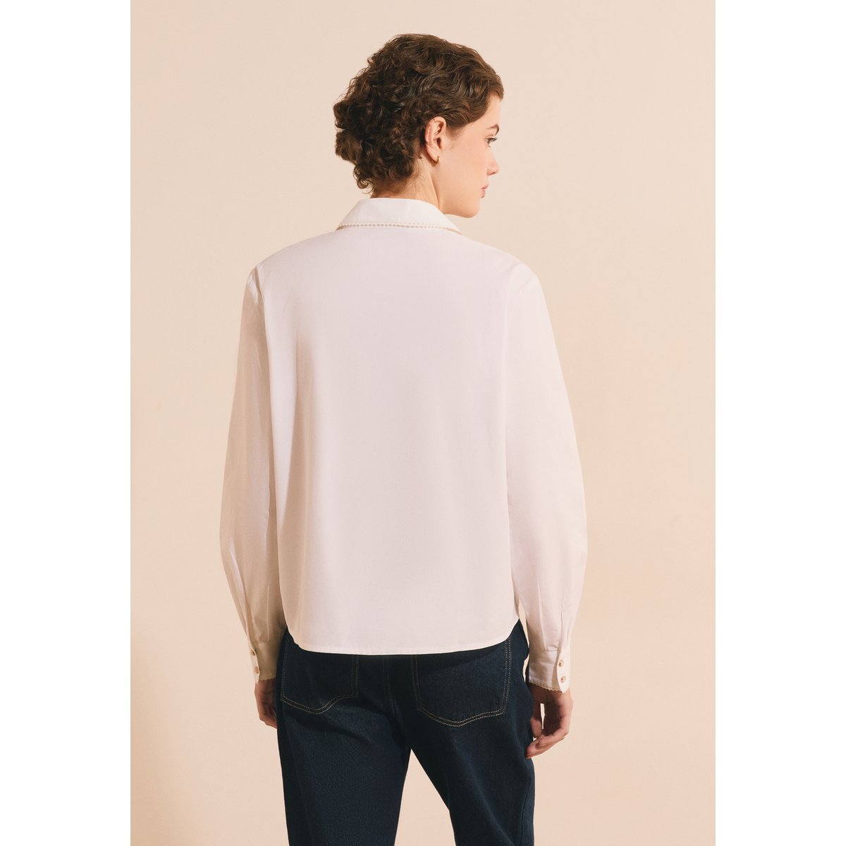 ETAM CHEMISE CLAUDIE BROD - CHEMI blanc, ETAM