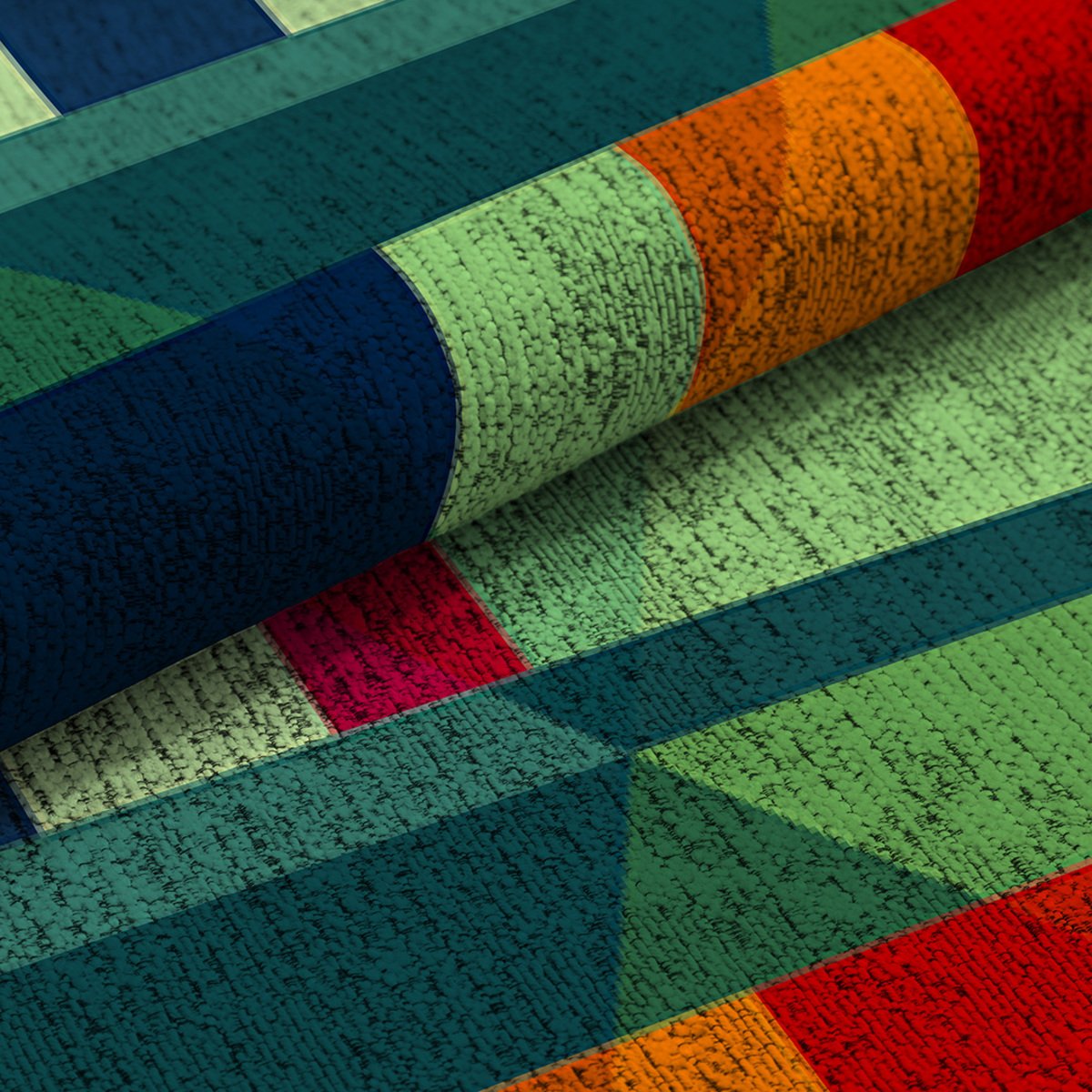 Tapis de salon CROMIS multicolore, NAF NAF HOME