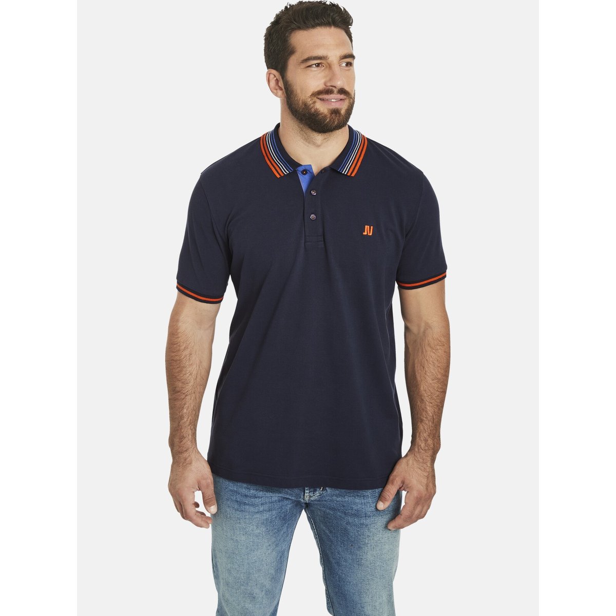 Polo VOLKBERT bleu foncé, JAN VANDERSTORM