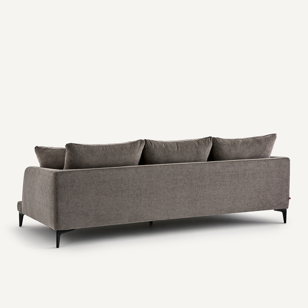 Canapé droit, 3 ou 4 places, en polyester mélangé, MODERNISTE gris stone, EMMANUEL GALLINA X AM.PM