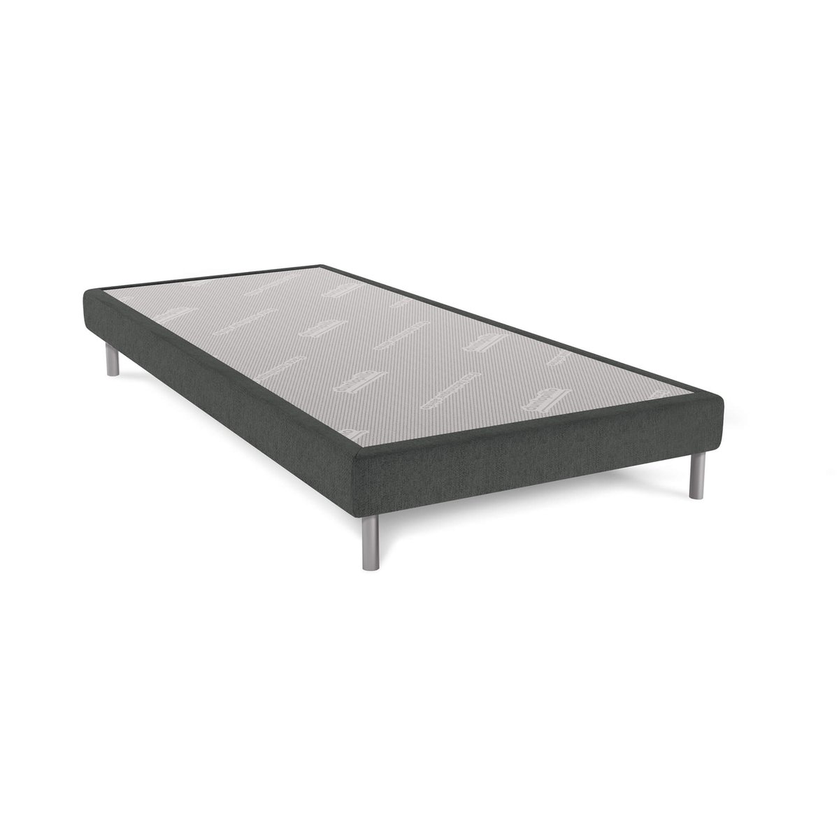 Sommier tapissier BELLINI avec pieds anthracite, DUNLOPILLO
