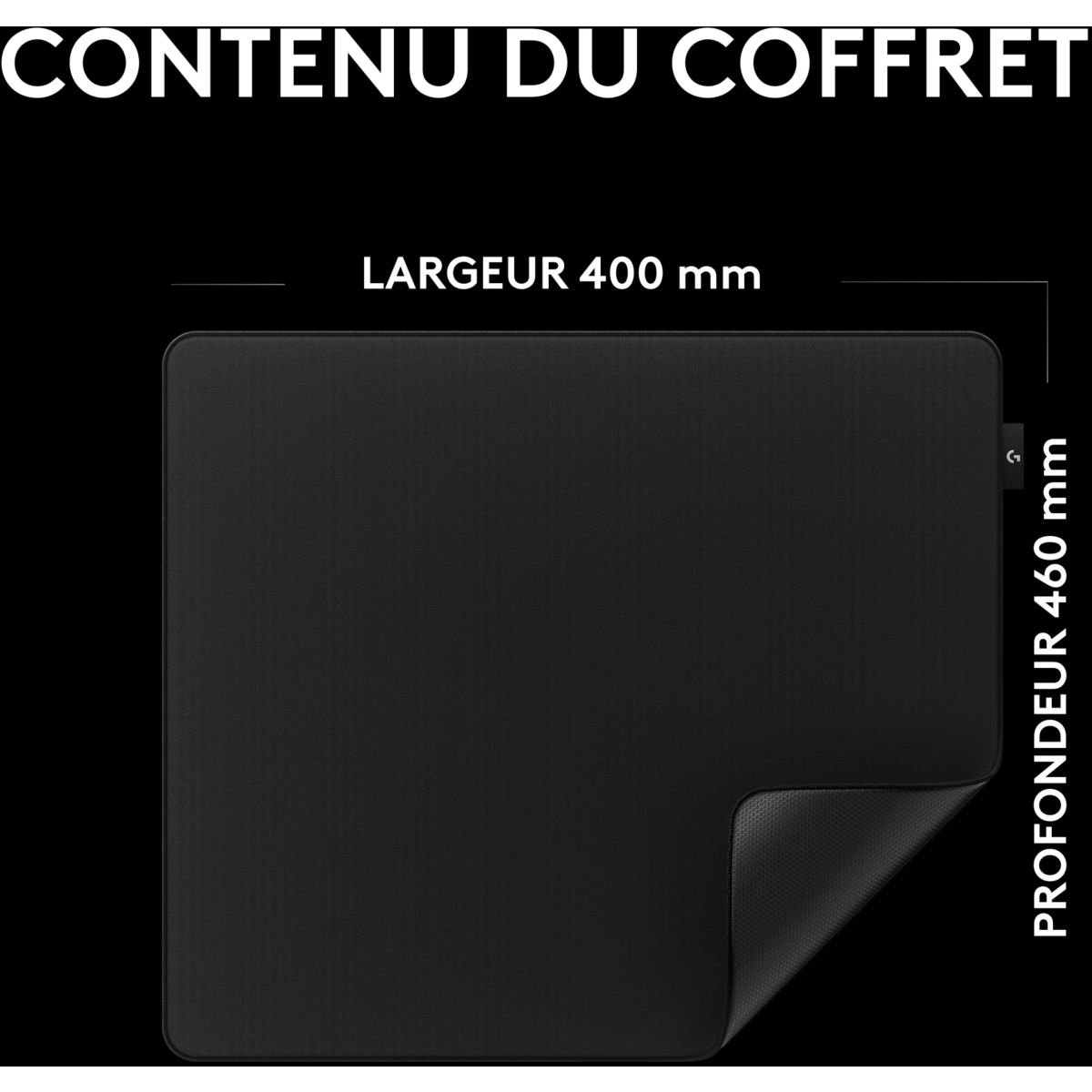 Tapis de souris PRO X CONTROL couleur unique, LOGITECH