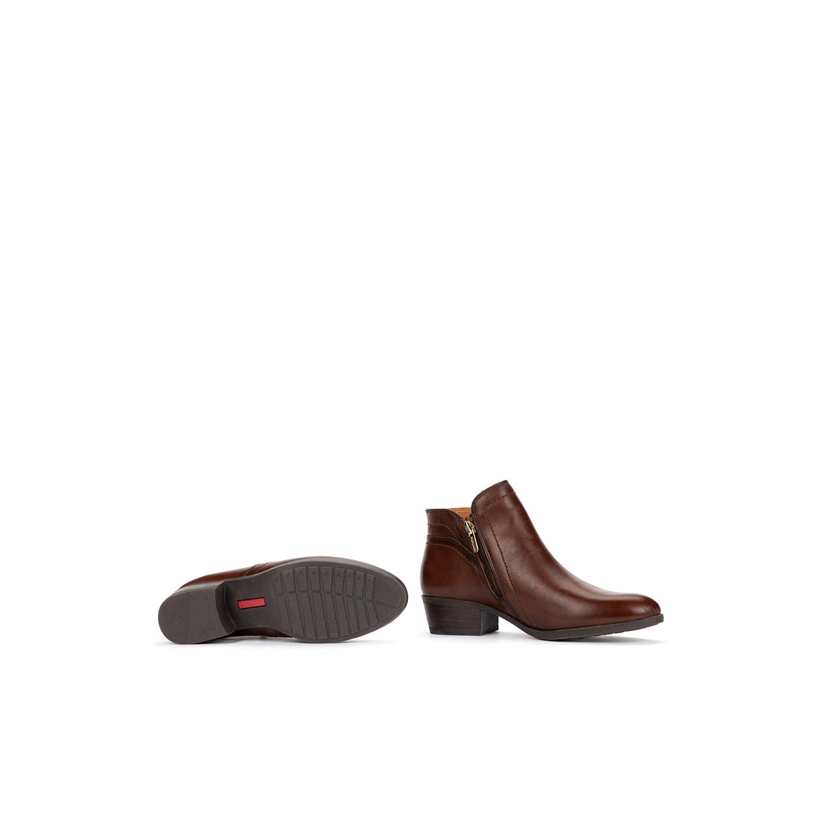 Bottines à talon cuir Daroca cuero, PIKOLINOS