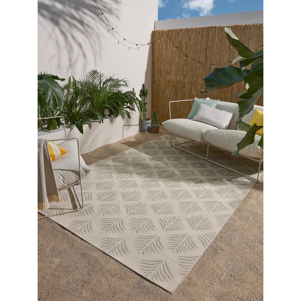 Tapis d'extérieur & intérieur METRO gris, BENUTA 