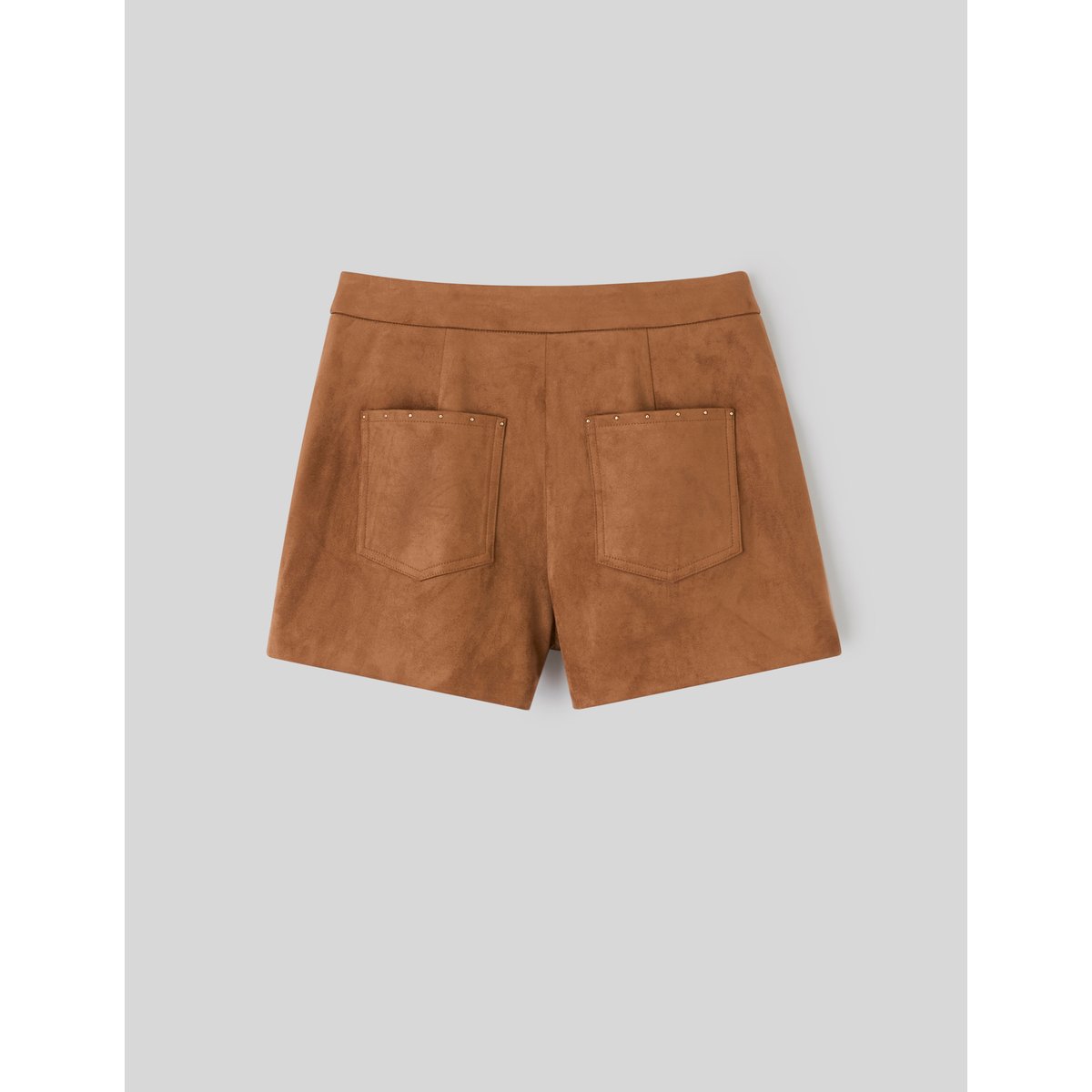 Short en suèdine marron foncée, BZB