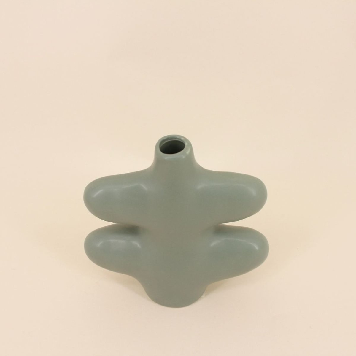 Set de 2 vases forme organique vert, ORNAMI