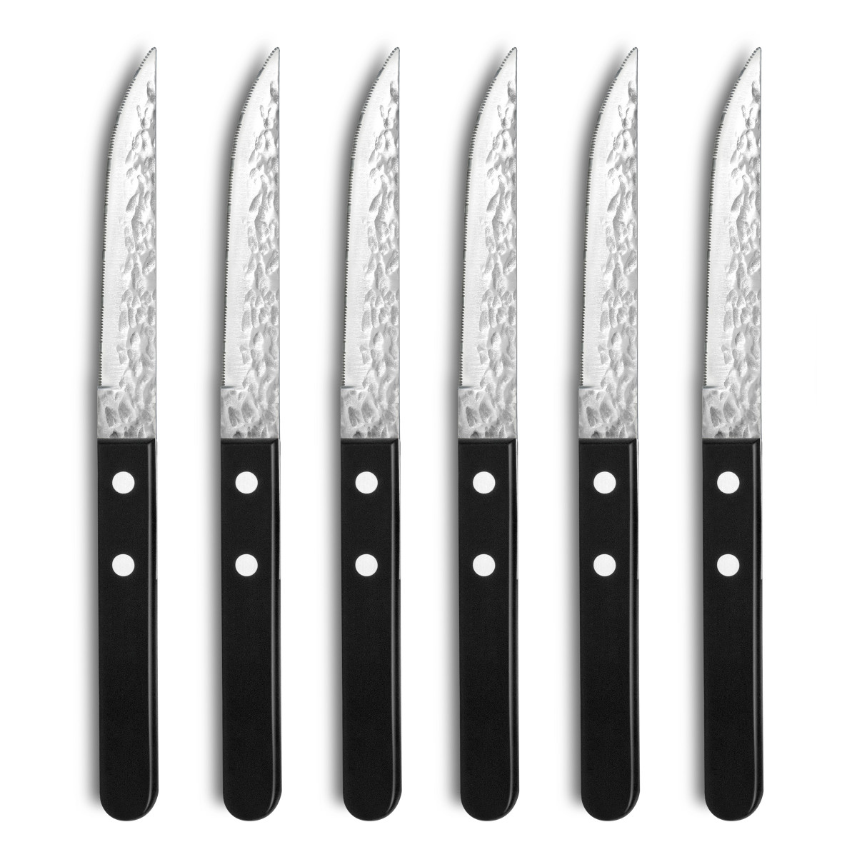 Coffret 6 couteaux steak - STEAK PIZZA 2.0 noir, AMEFA
