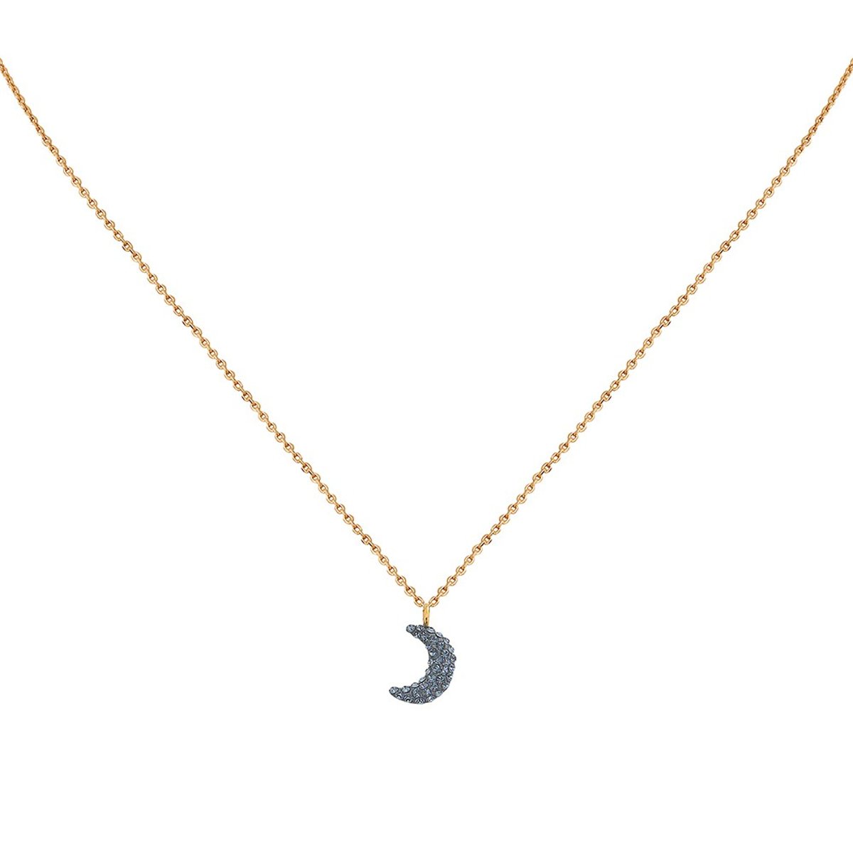 Collier kuchi moon silver night gris, CAROLINE NAJMAN