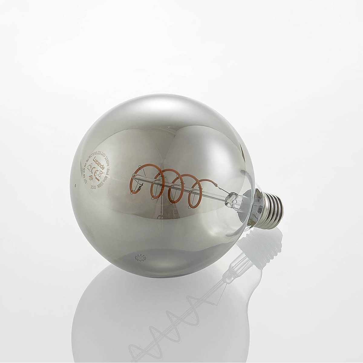 Ampoule E27 en verreLED, E27 G125 LED 4W couleur unique, LUCANDE