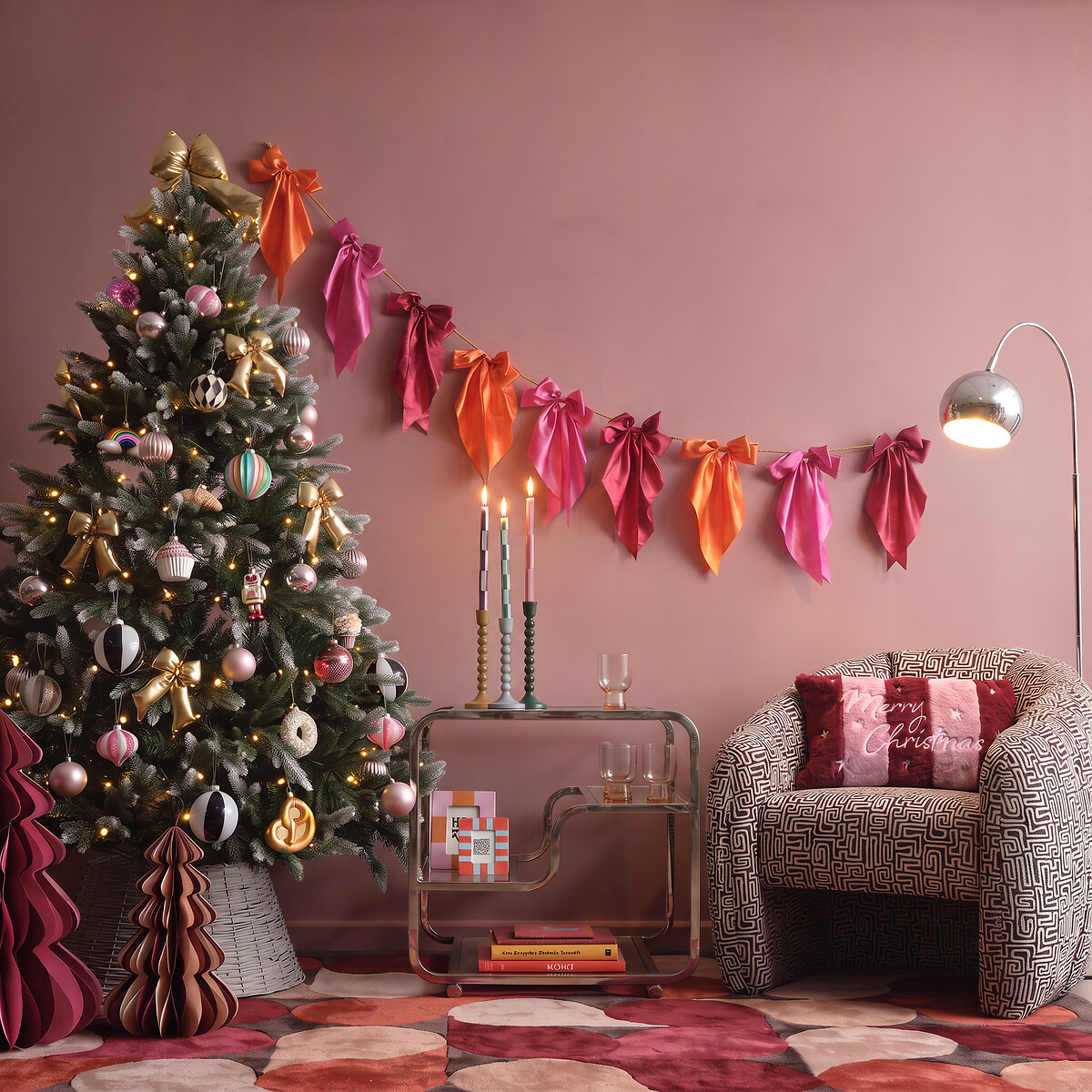 Set of 6 Multicolour Baubles multi-coloured, SO'HOME