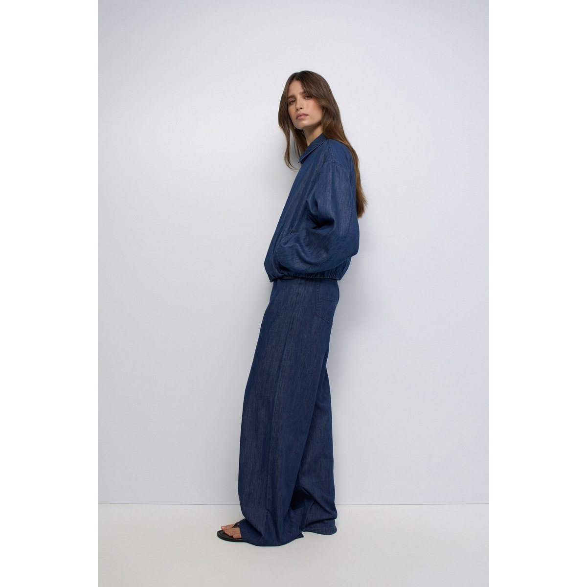 BOMBER EN DENIM bleu denim, SALSA JEANS