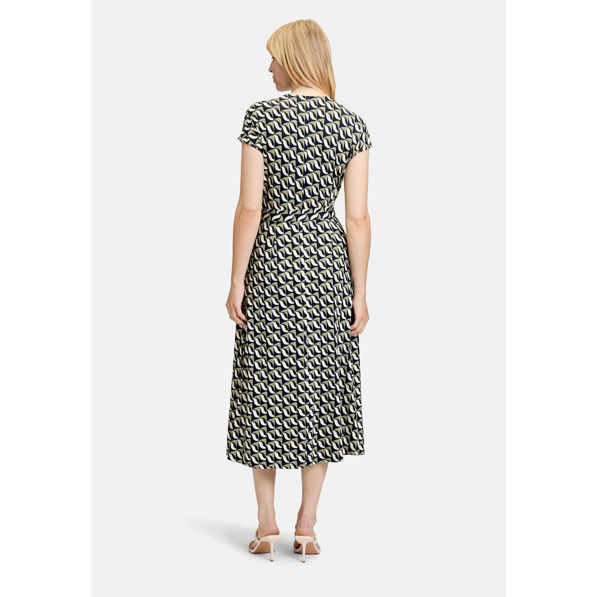 Robe en jersey à encolure en v dark blue/green, BETTY BARCLAY