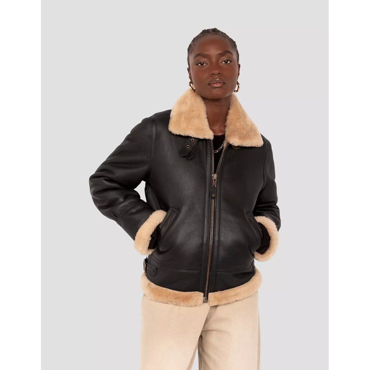 Giacca bomber in pelle nero , SCHOTT