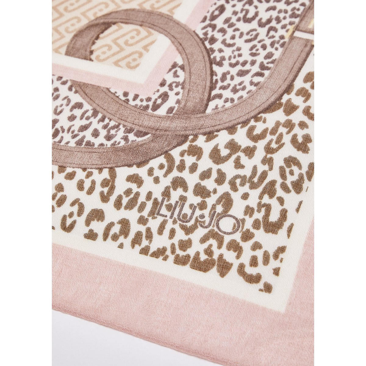 Étole imprimé animal avec sangles rose camée, LIU JO