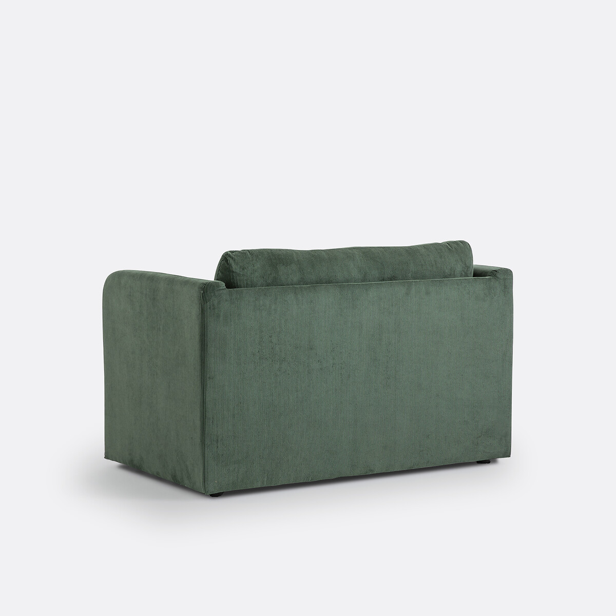 Sofá-cama em bombazina, Hazel verde, LA REDOUTE INTERIEURS