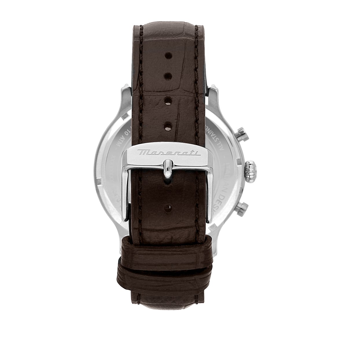 Montre Analogique  EPOCA argenté bleu marron, MASERATI