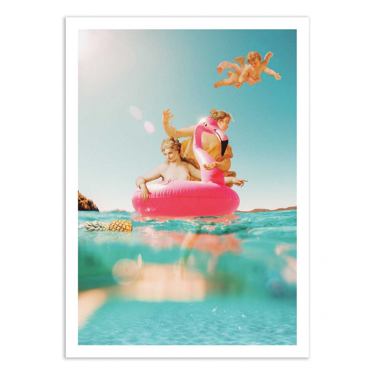 Affiche d'art - Vintage summer - Jonas Loose turquoise, WALL EDITIONS
