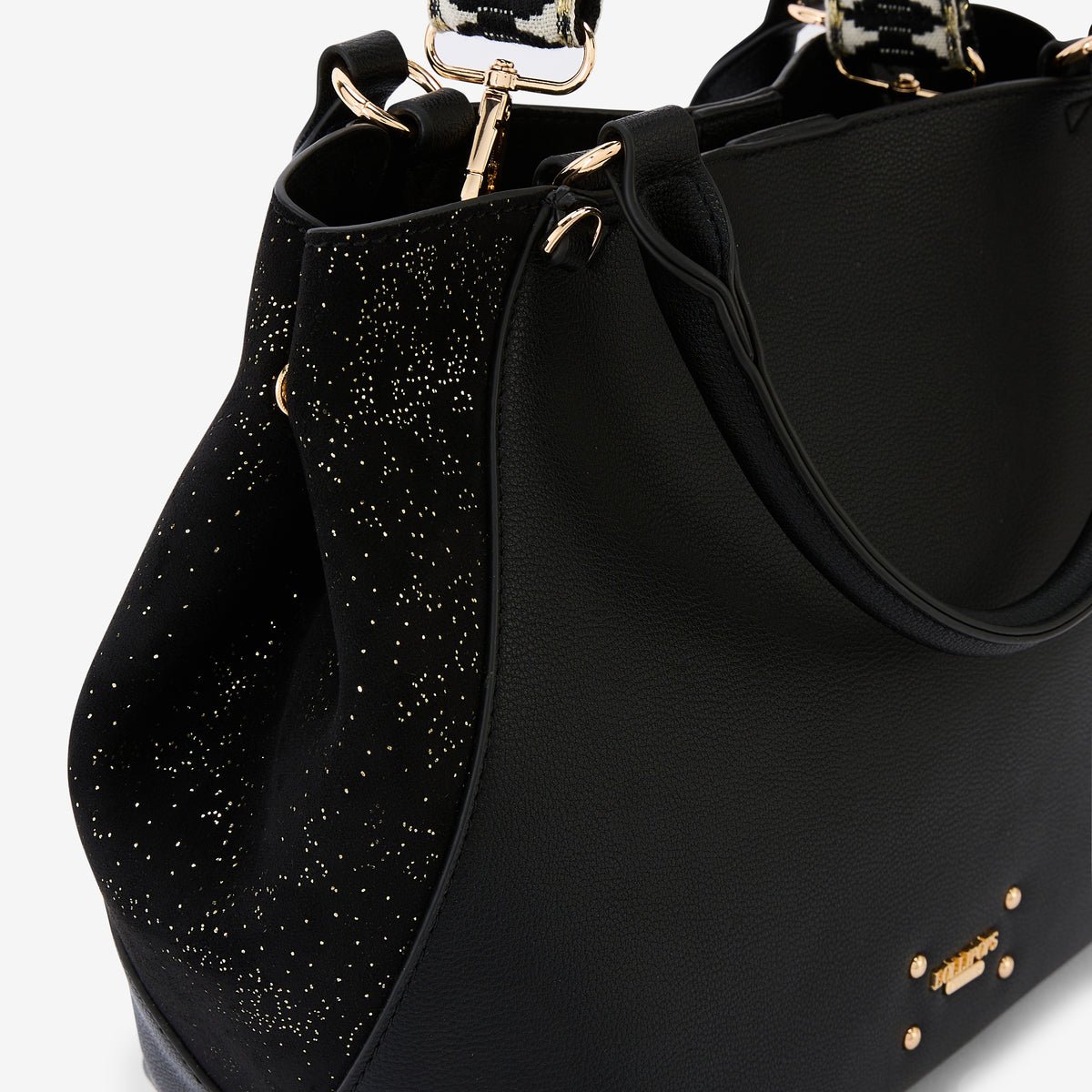 Sac shopper Roseanna noir,doré, LOLLIPOPS