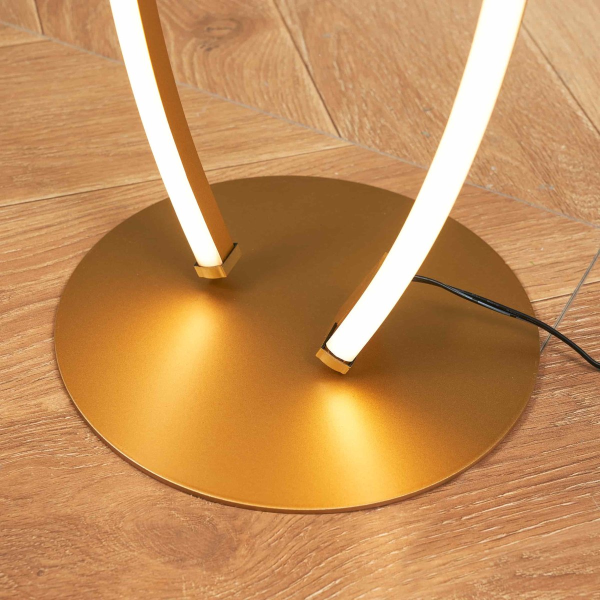 Lampadaire avec variateur intégré - ORIONIS doré / laiton, KOSILUM