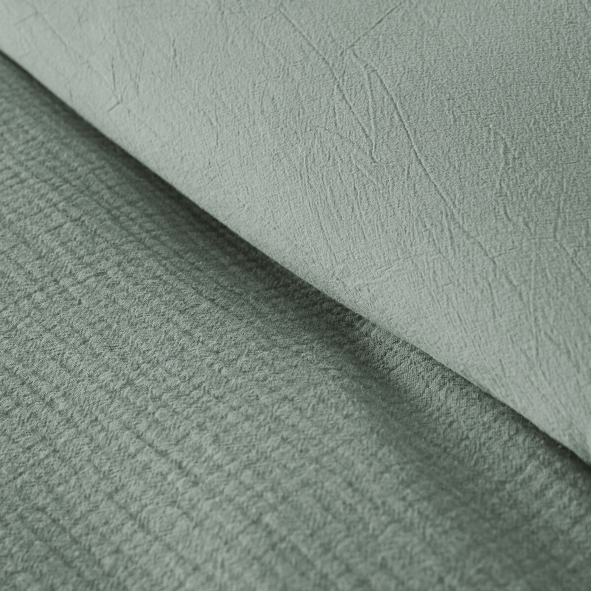 Housse de couette gaze de coton/coton lavé, KUMCO sauge, LA REDOUTE INTERIEURS