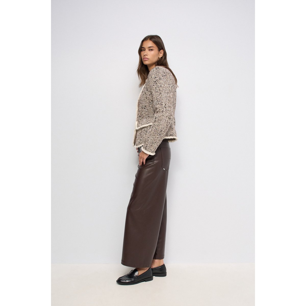 VESTE EN TWEED MATELASSÉE marron, SALSA JEANS
