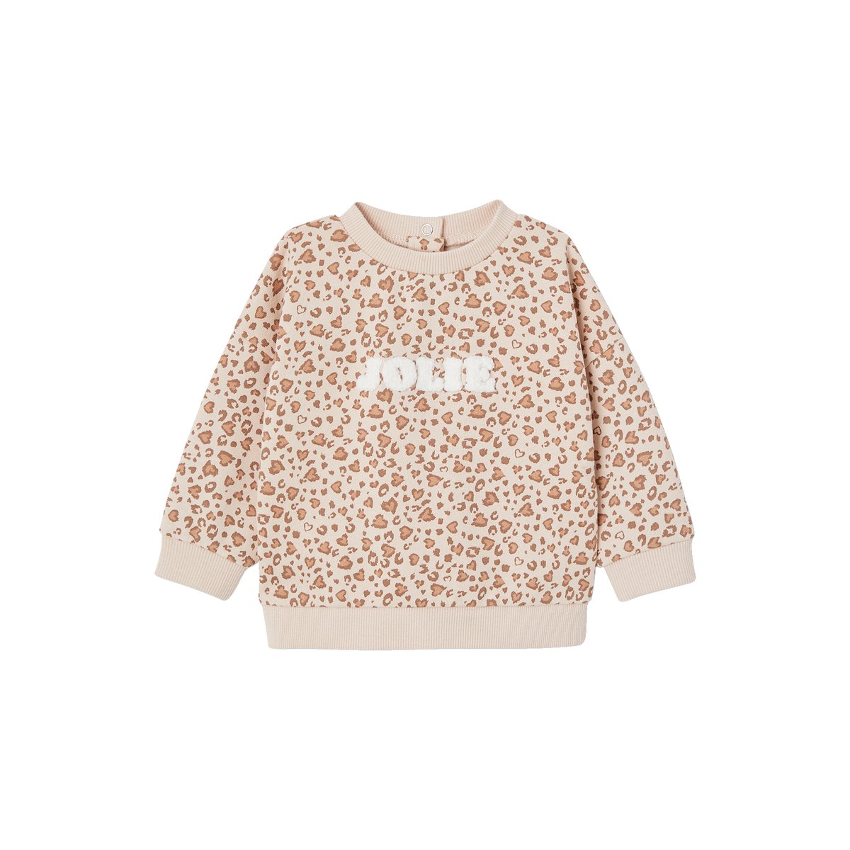 Ensemble sweat + legging + bandeau bébé beige poudré, VERTBAUDET