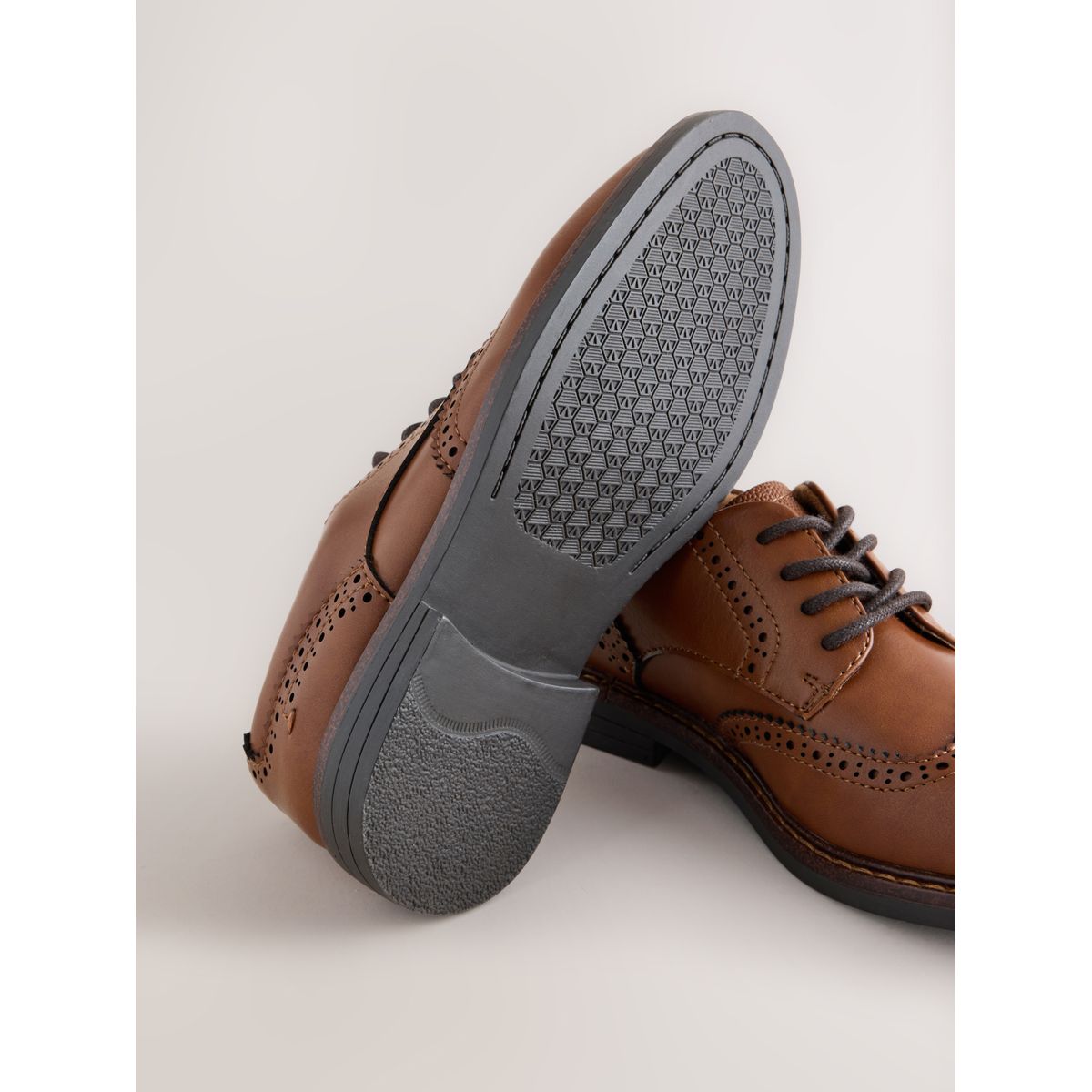 Chaussures richelieu à lacets marron fauve, NEXT