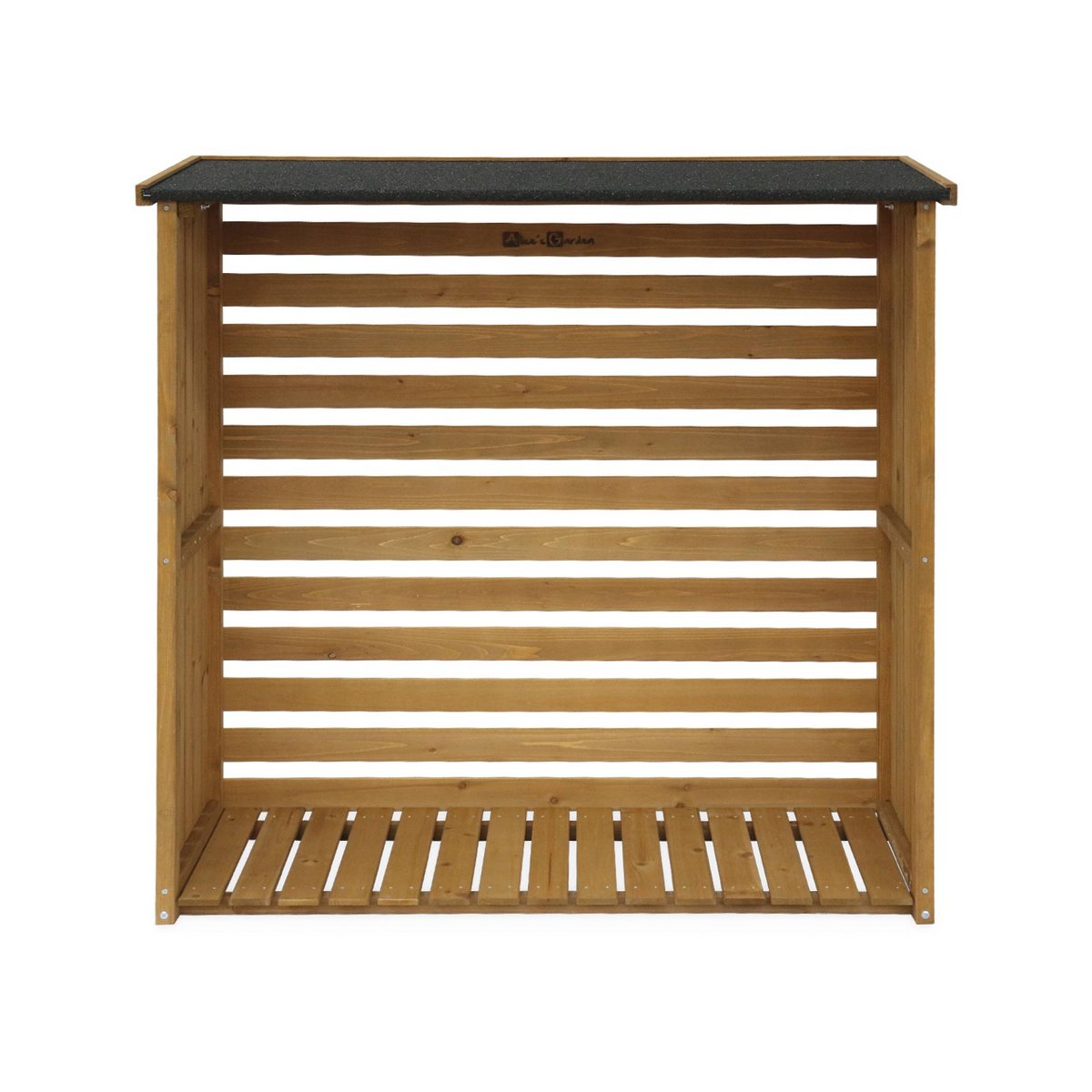 Abri bûches bois de sapin 120cm MERISIER naturel, SWEEEK