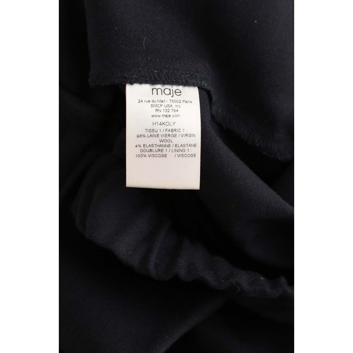 Pantalon droit - Très Bon État noir, MAJE