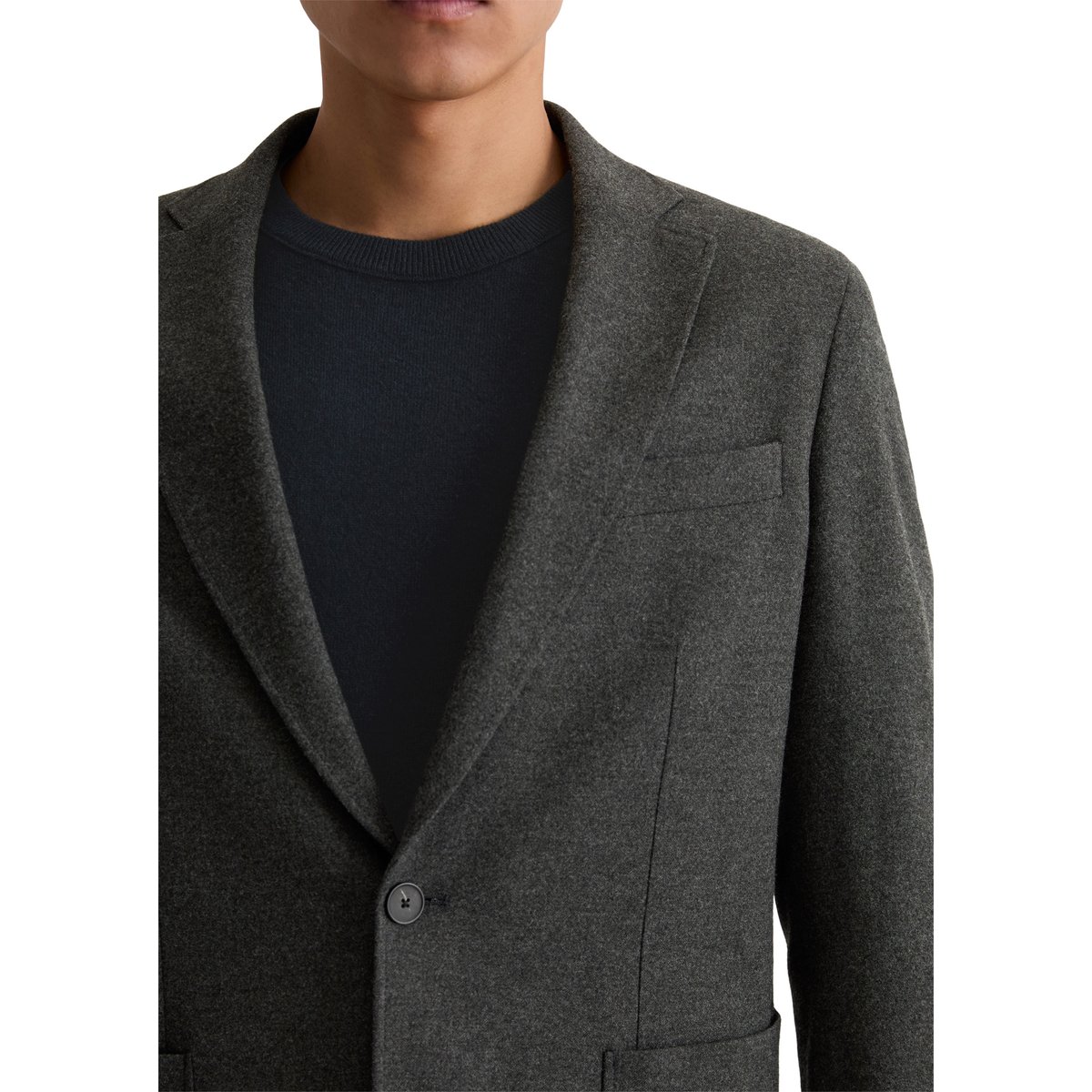 Veste shaped en tech flannel de haute qualité noir, MARC O'POLO