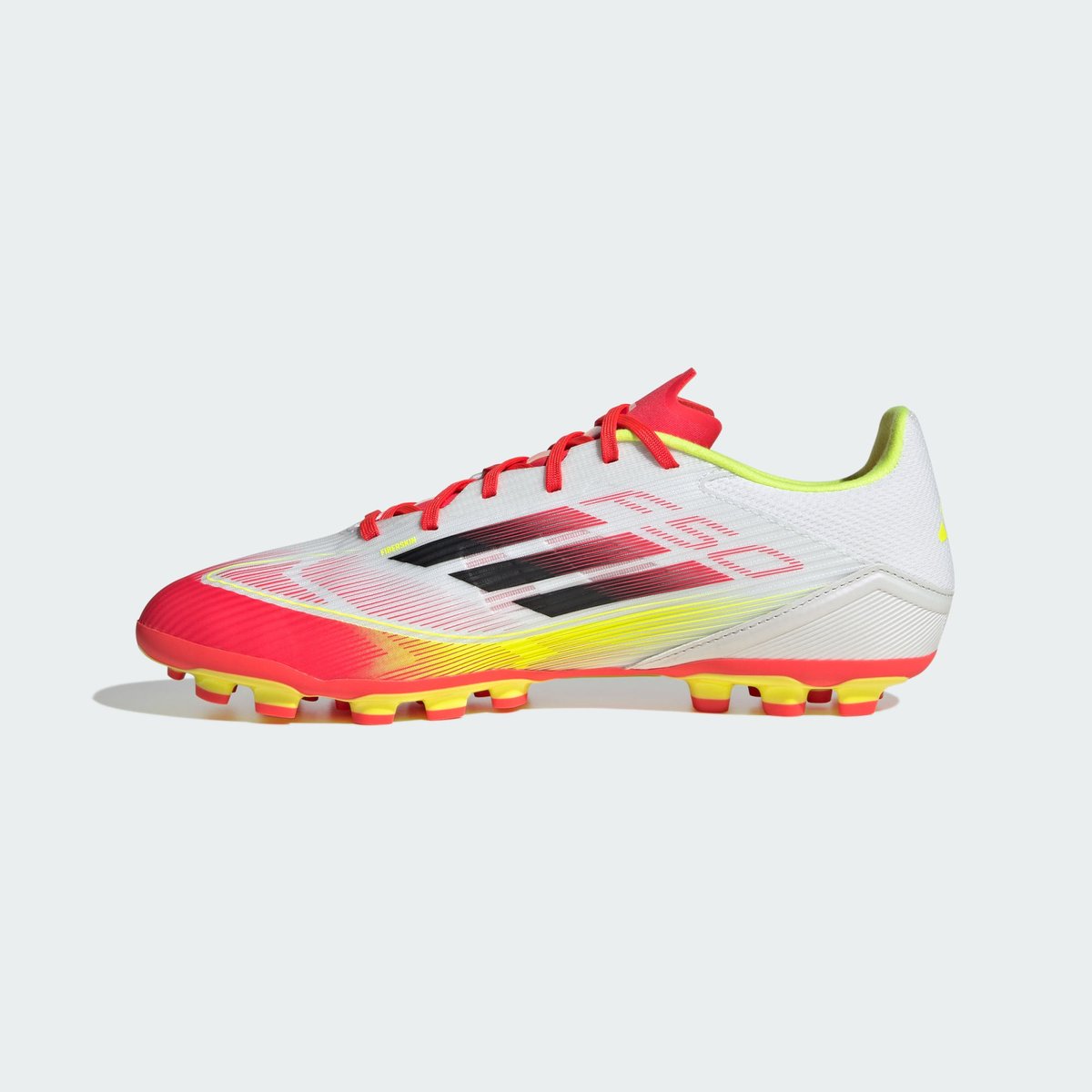 Chaussure F50 League Terrain synthétique cloud white / core black / solar yellow, adidas Performance