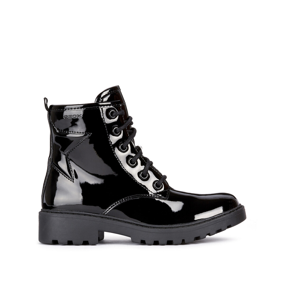 Boots Casey noir verni, GEOX