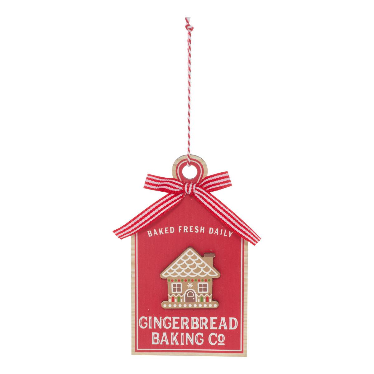 SDN BOIS PLANCHE COOKIE 14CM rouge, ATMOSPHERA