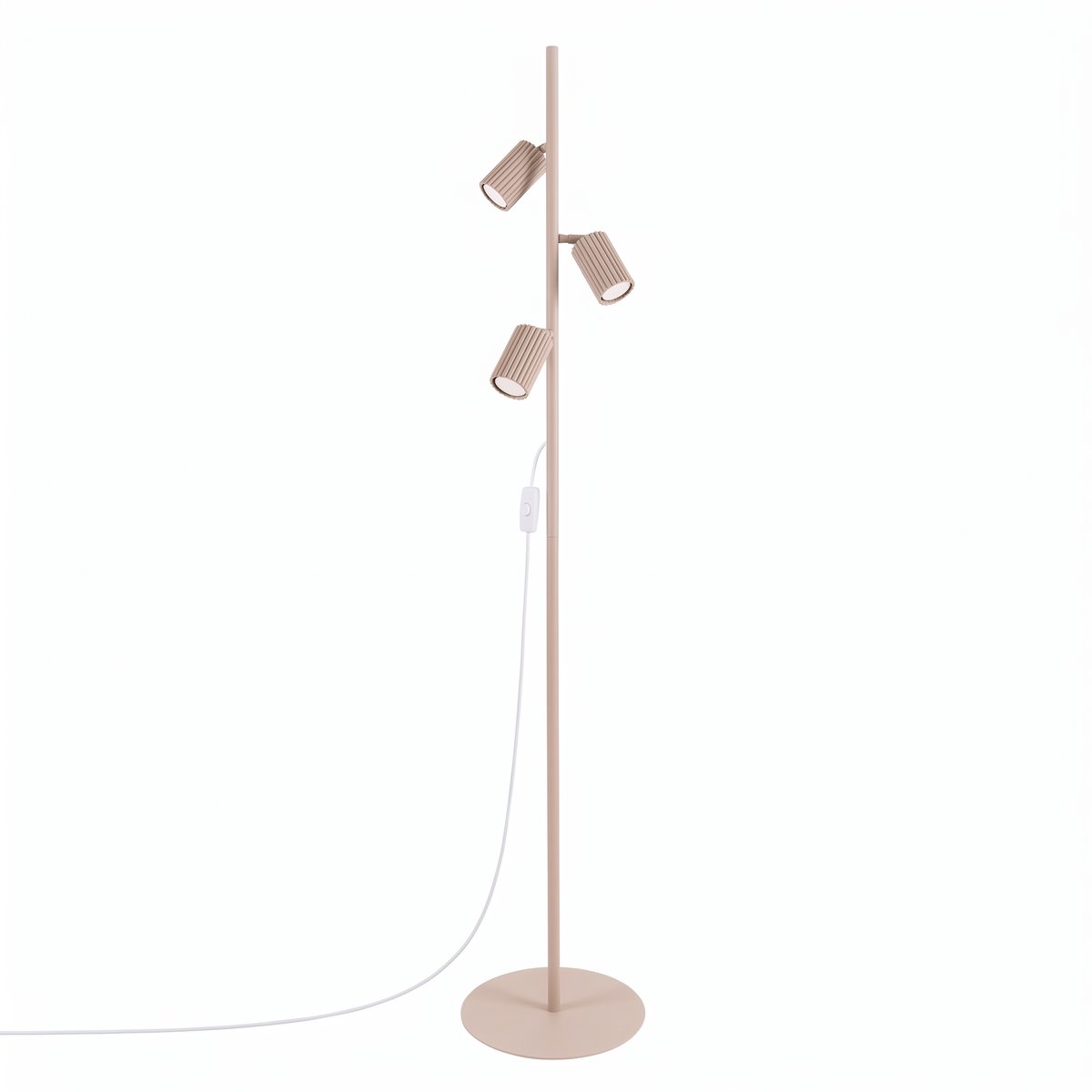 Lampadaire Aluminium Taupe GU10 3 KARBON taupe, EDEN