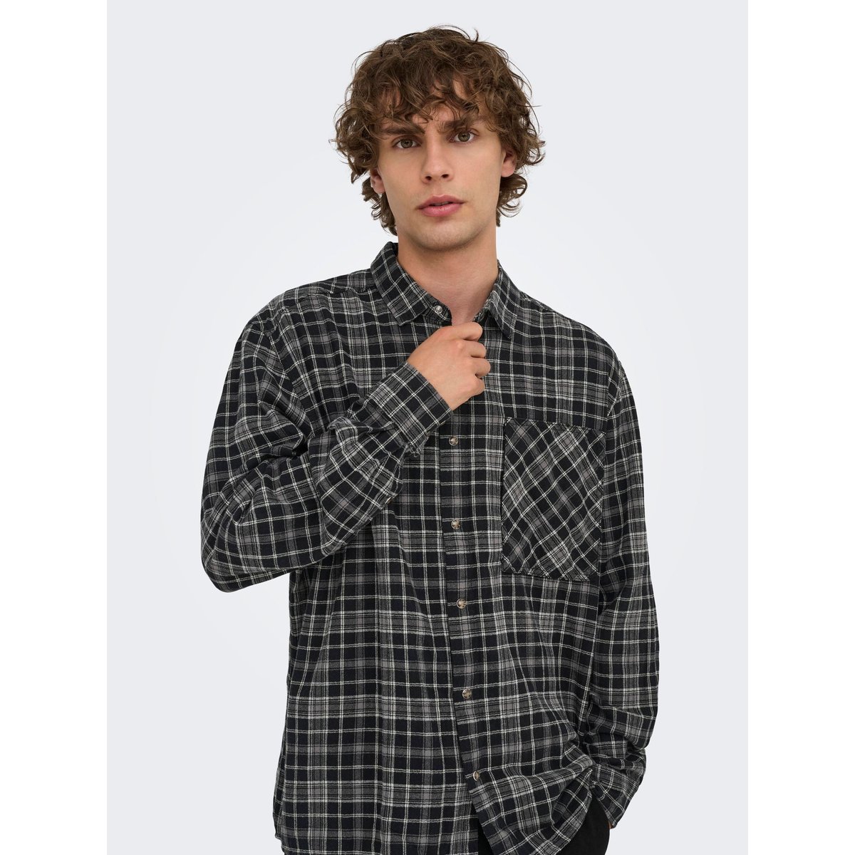 Chemise En Flanelle noire - black, ONLY & SONS