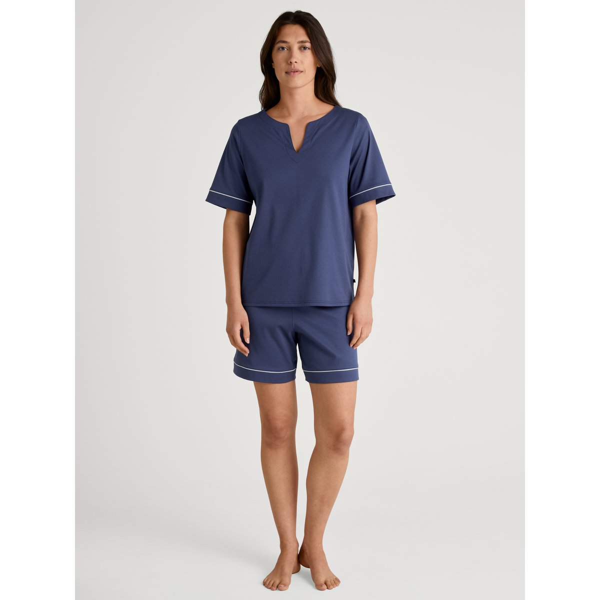 T-shirt manches courtes Coton FAVOURITES MAGIC bleu cobalt, CALIDA