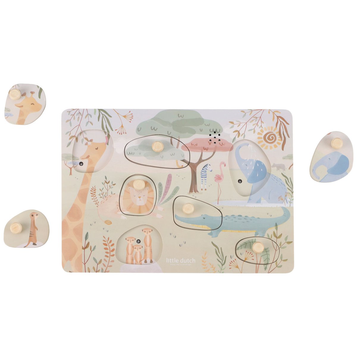 Puzzle sonore vert, multicolore, LITTLE DUTCH