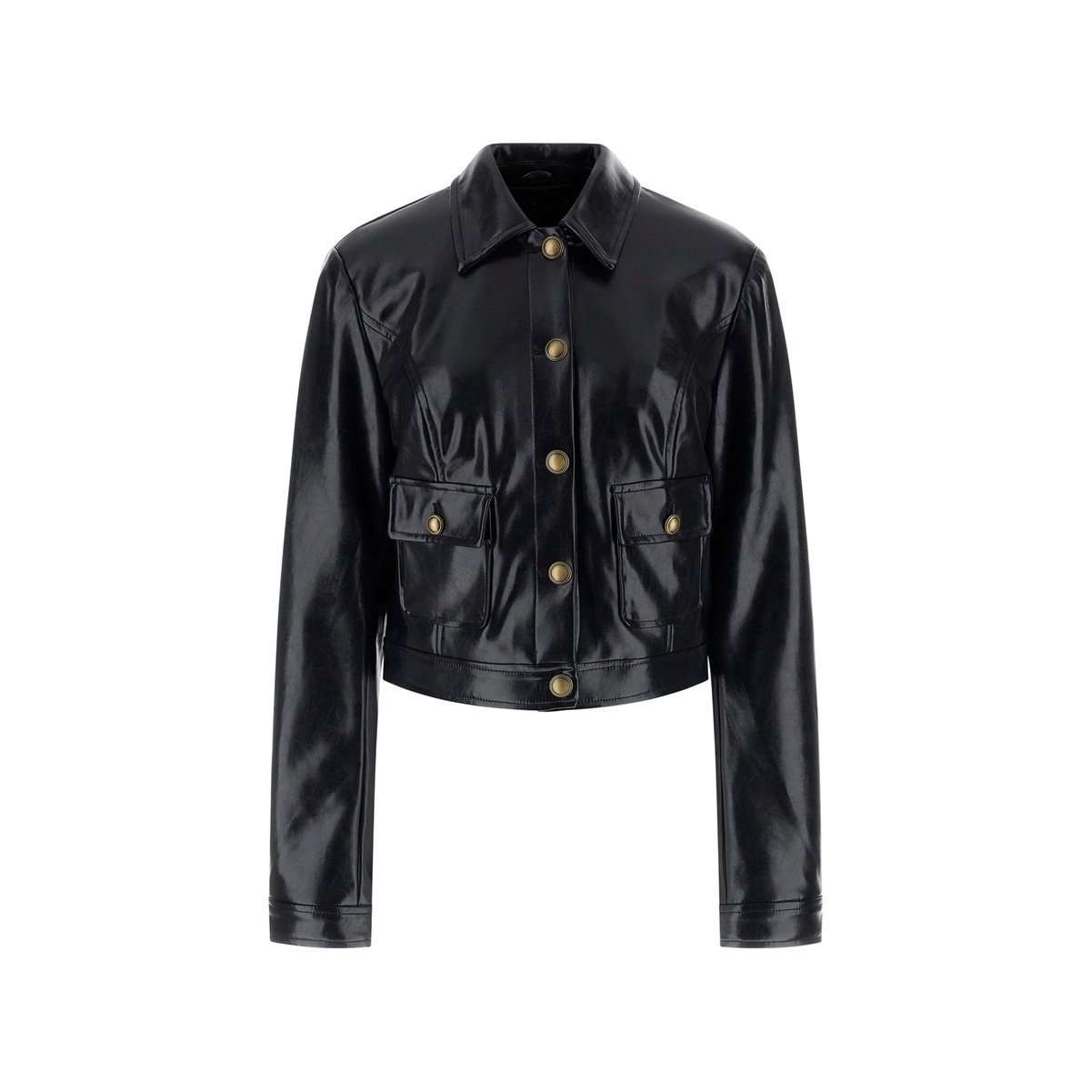 Veste En Similicuir noir, GUESS