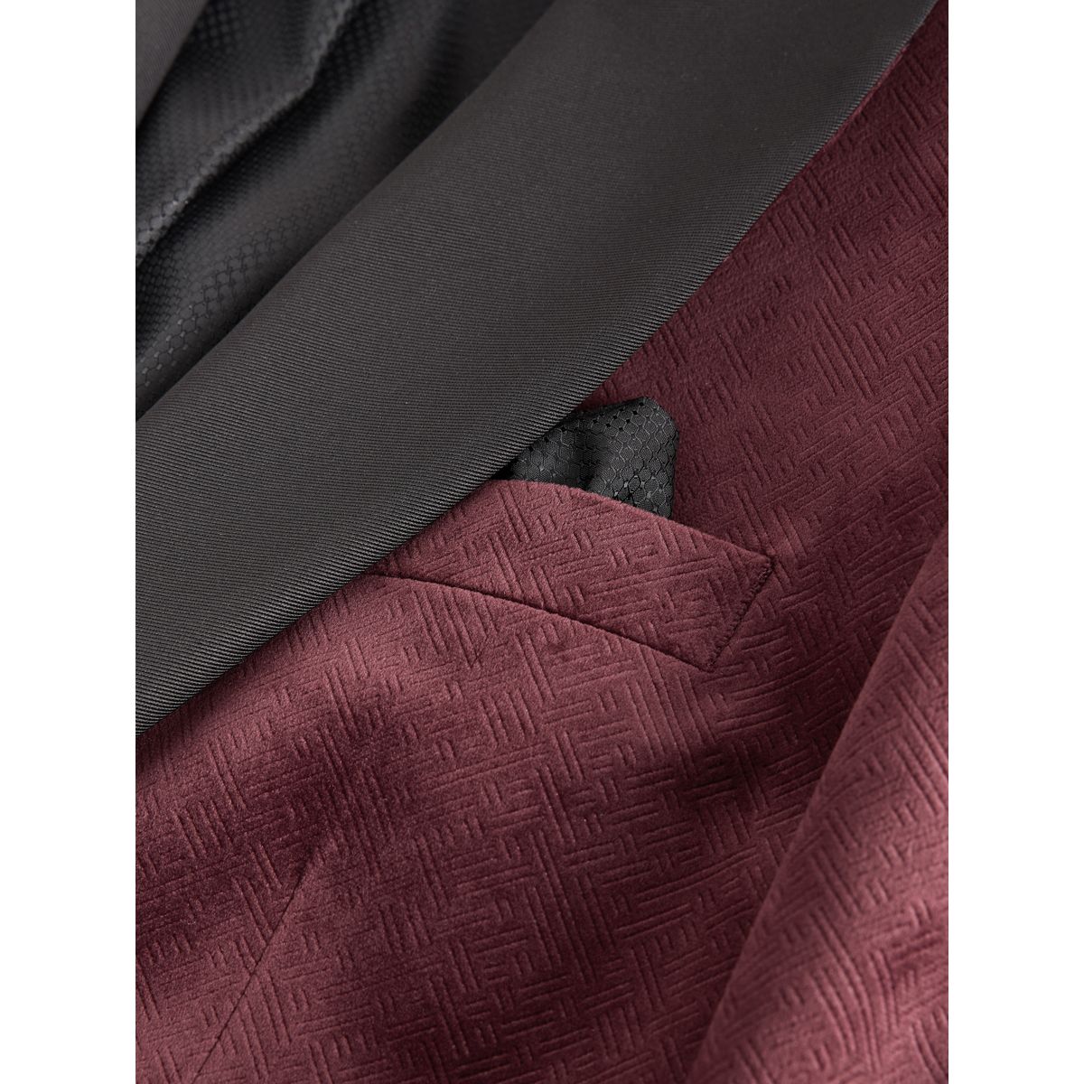 Blazer en velours à motif bourgogne rouge géométrique, NEXT