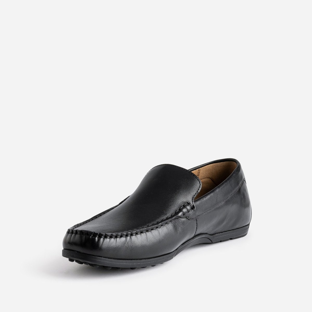 Mocassin en cuir WODYA noir, ERAM