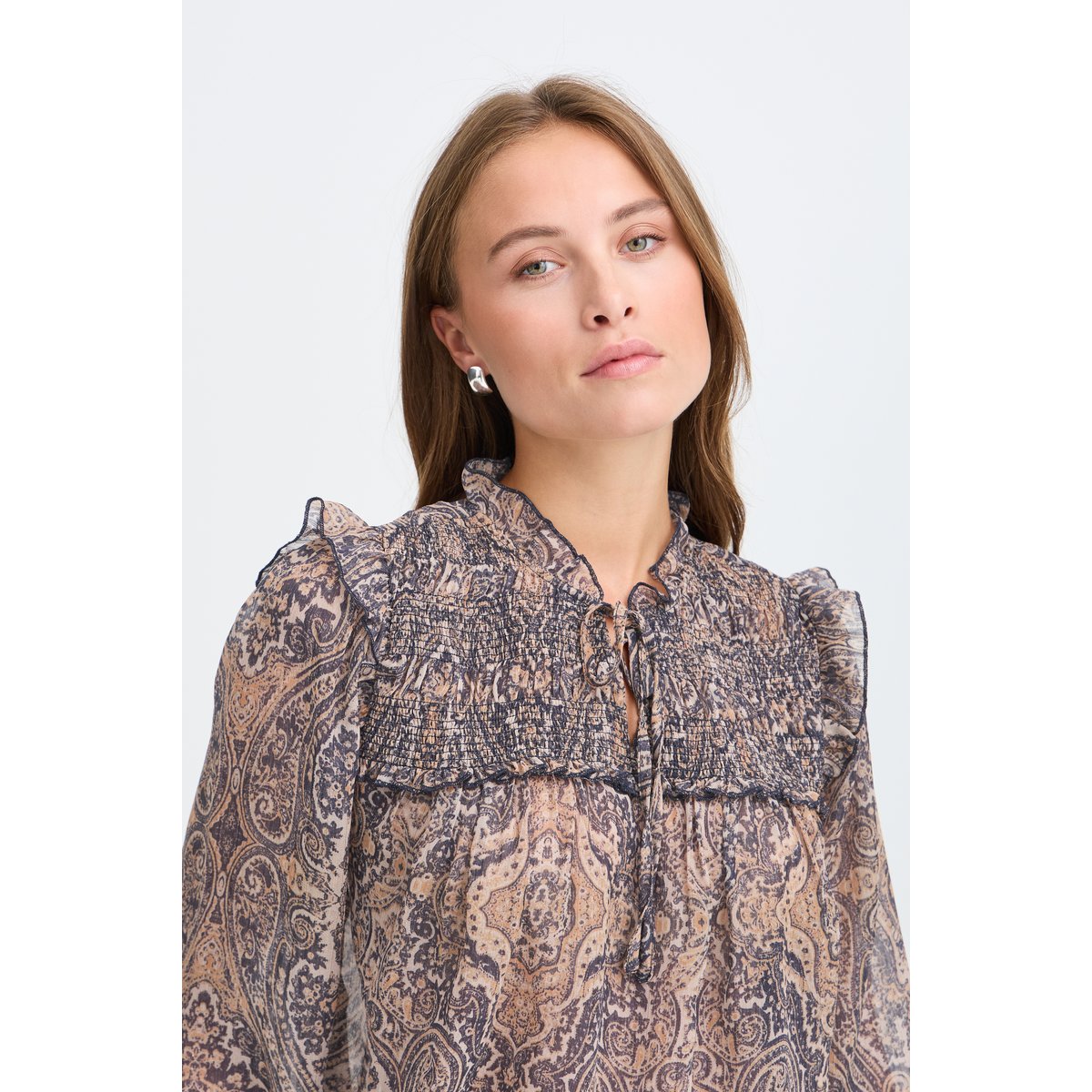 Á manches longues multicolore byxgalia paisley, B.YOUNG