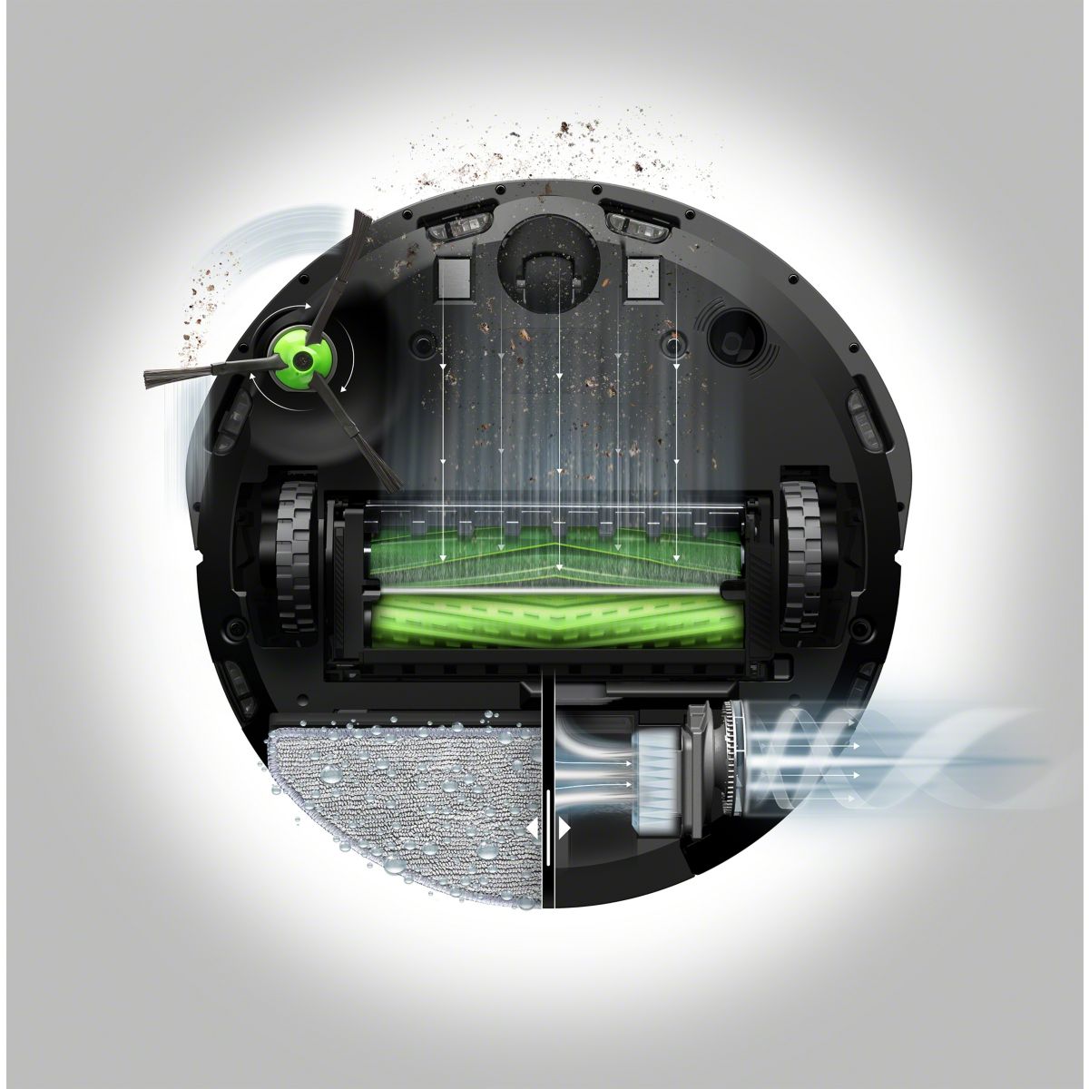 Robot Aspirateur Laveur Roomba Combo i8+ i8578 couleur unique, I ROBOT